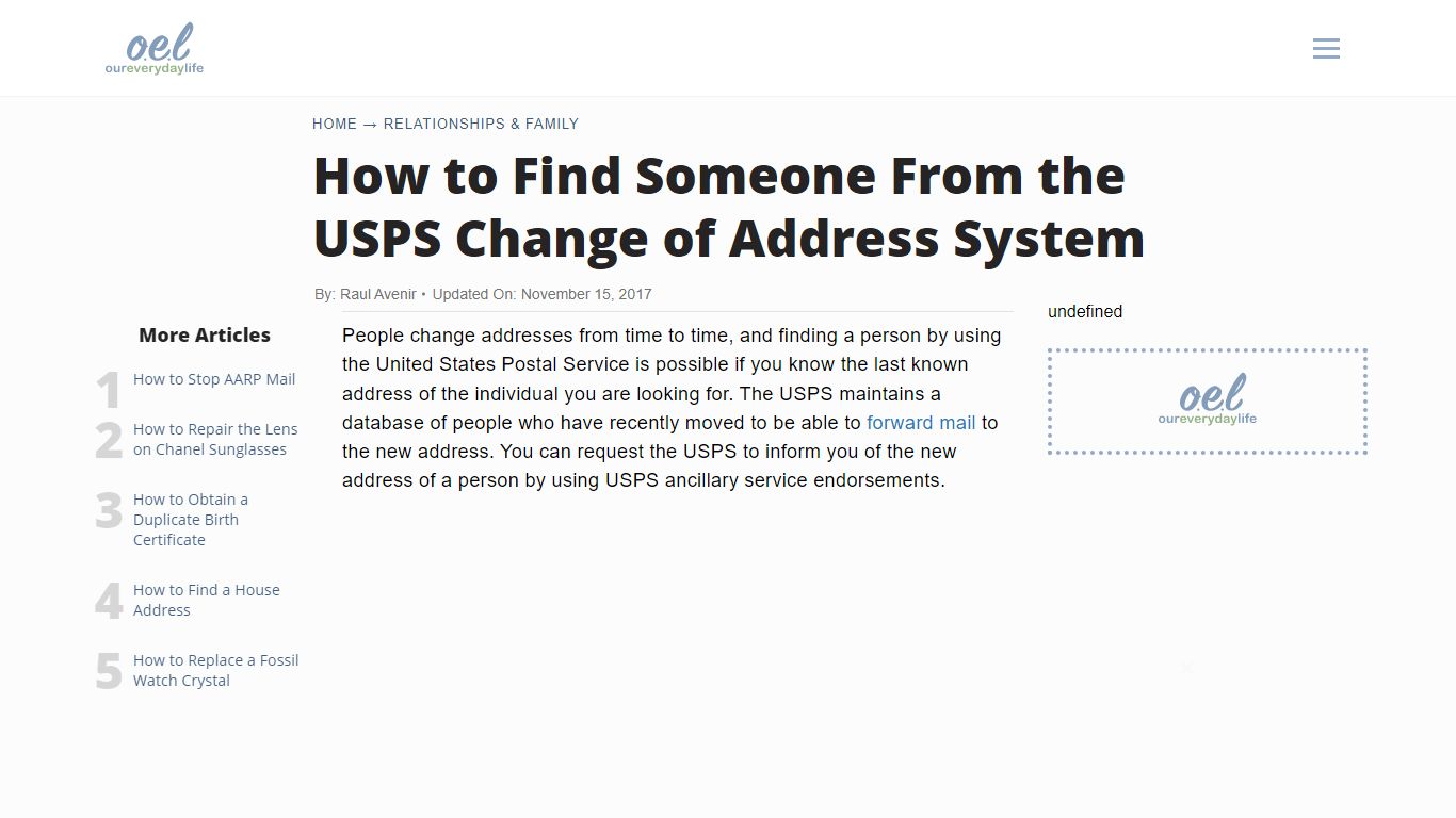 How to Find Someone From the USPS Change of Address System